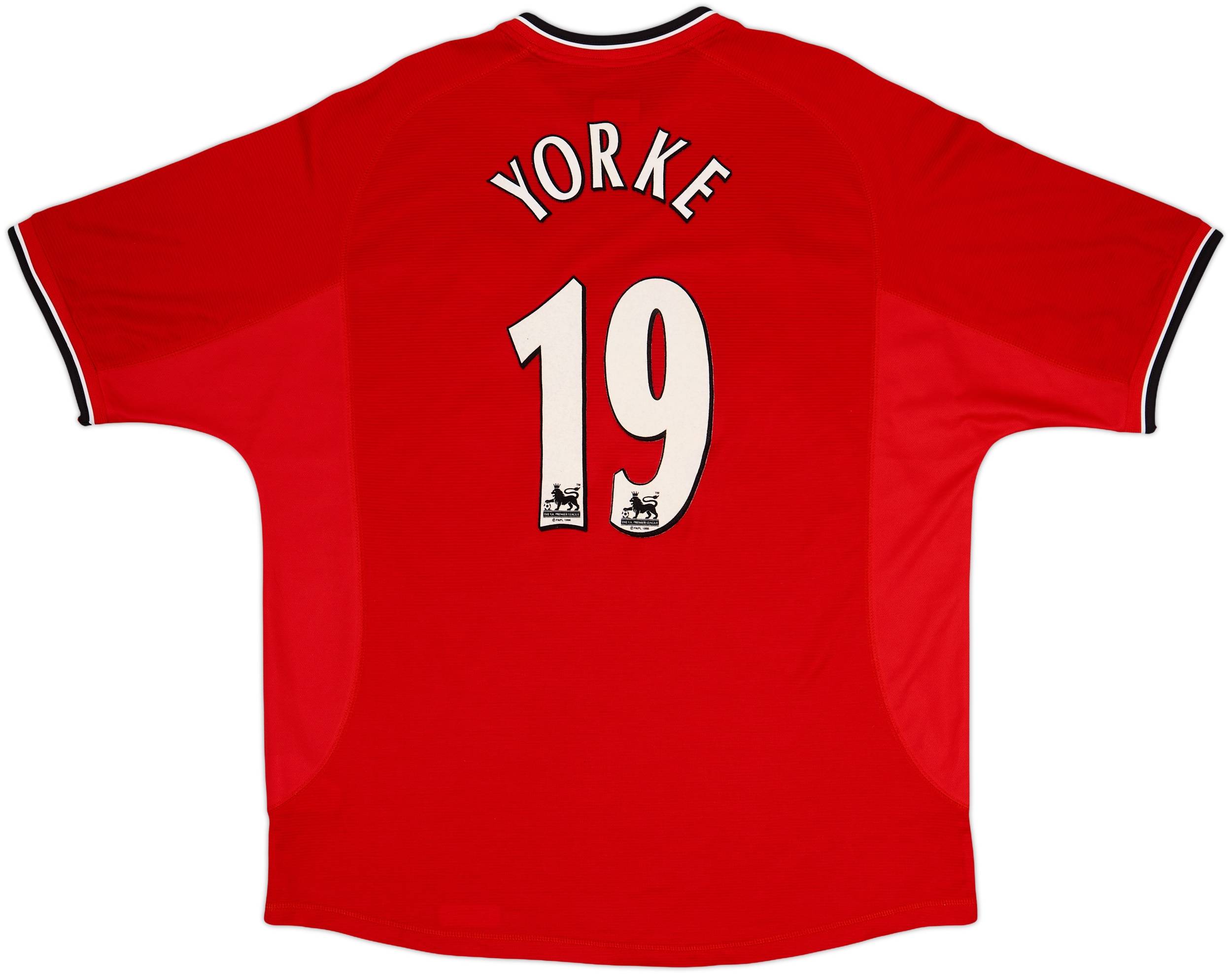 2000-02 Manchester United Home Shirt Yorke #19 (XXL)