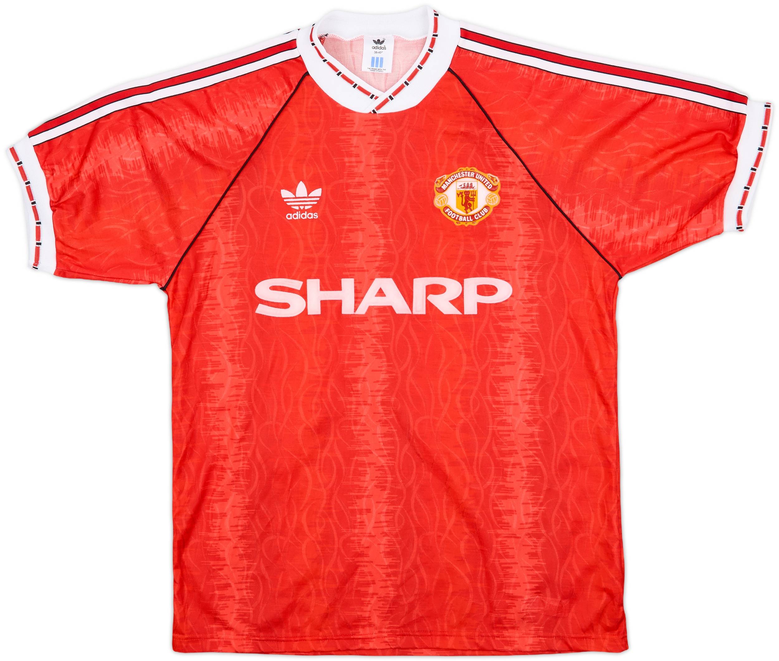 1990-92 Manchester United Home Shirt (M)