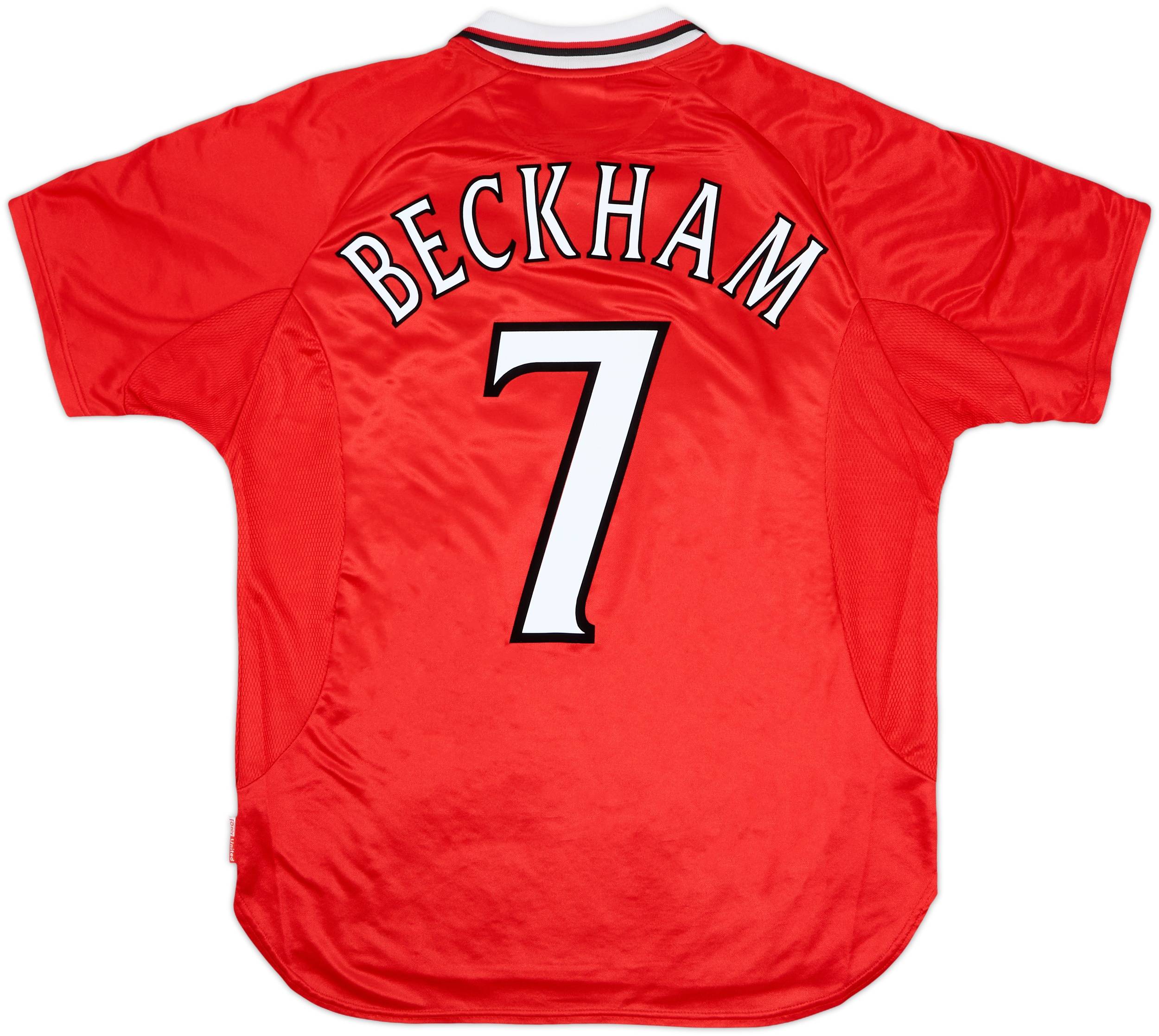 1999-00 Manchester United CL Winners Shirt Beckham #7 (L)