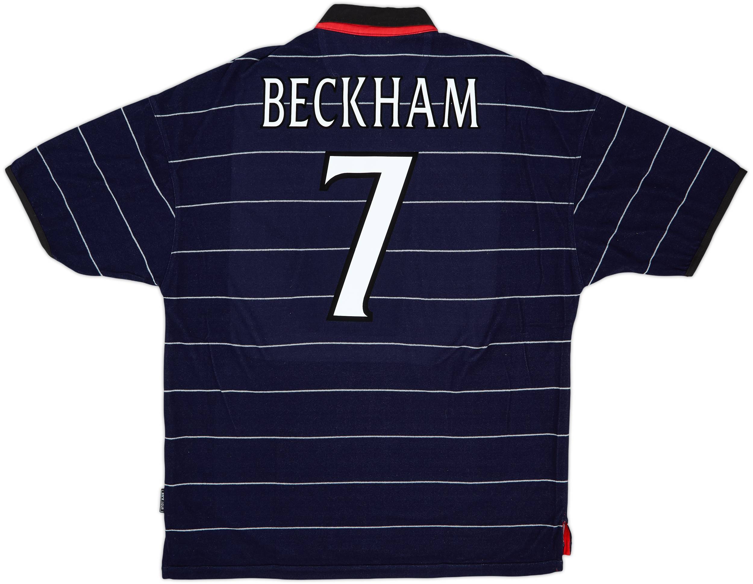 1999-00 Manchester United Away Shirt Beckham #7 (XL)