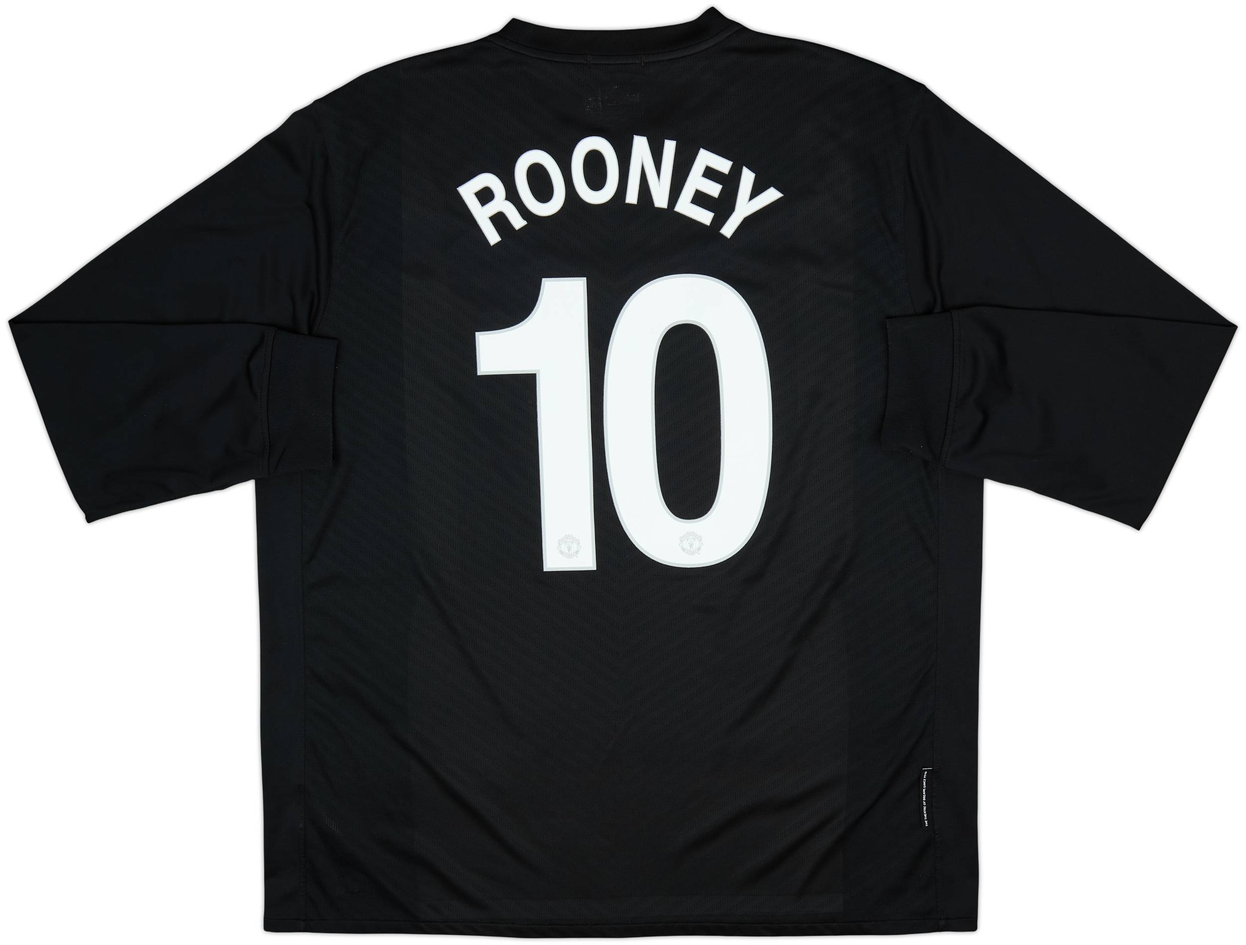 2009-10 Manchester United Away L/S Shirt Rooney #10 (XXL)