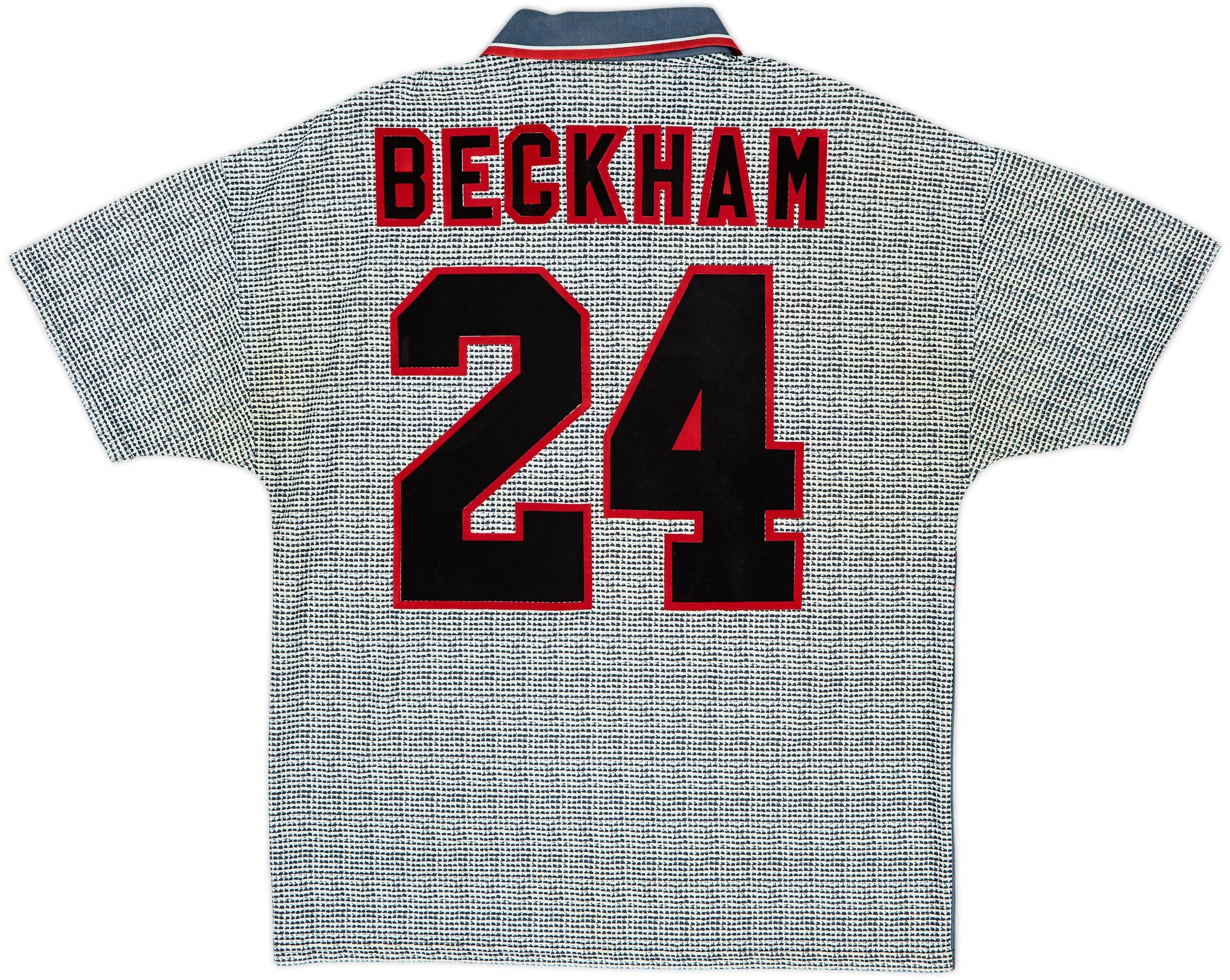 1995-96 Manchester United Away Shirt Beckham #24 (M)