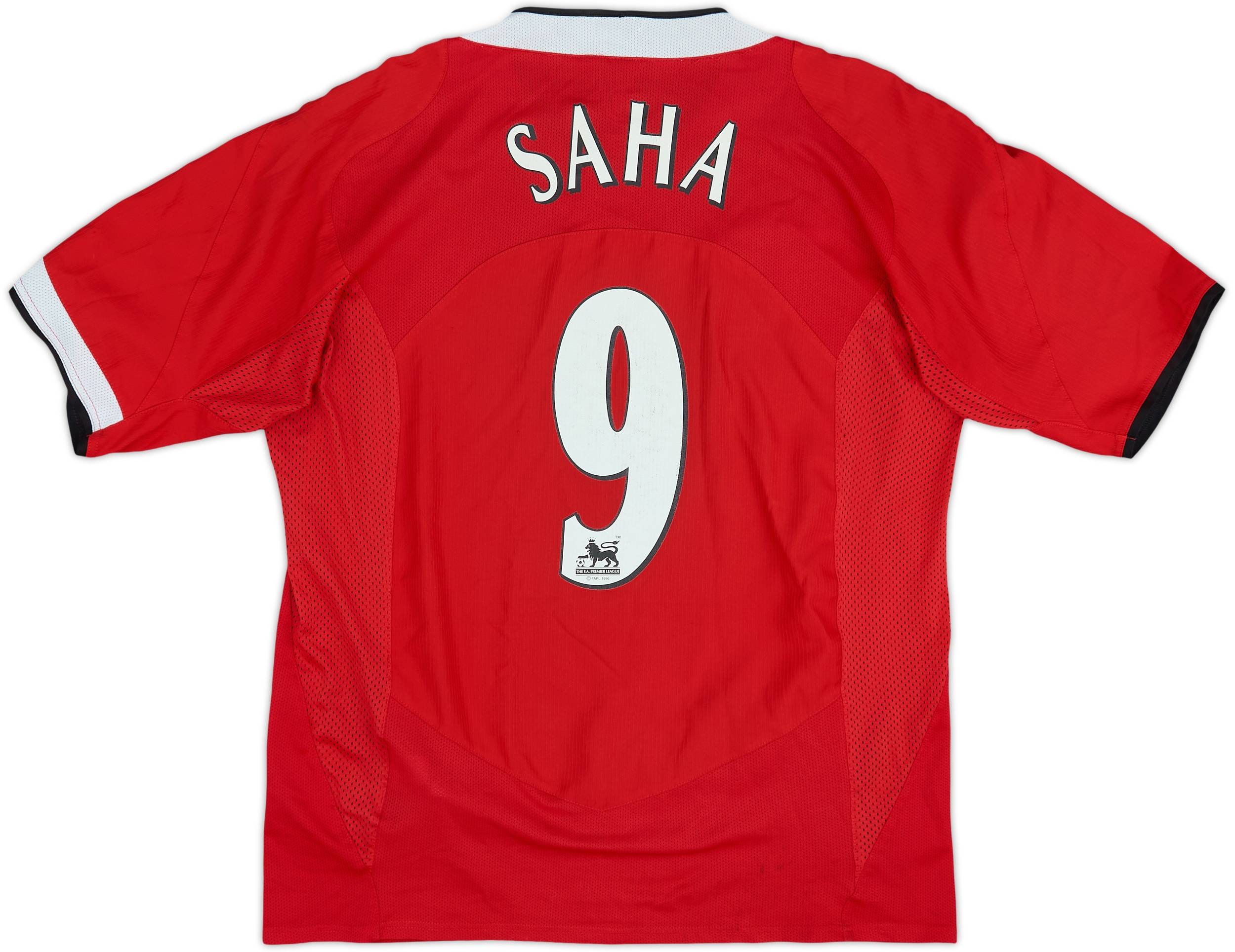 2004-06 Manchester United Home Shirt Saha #9 (M)