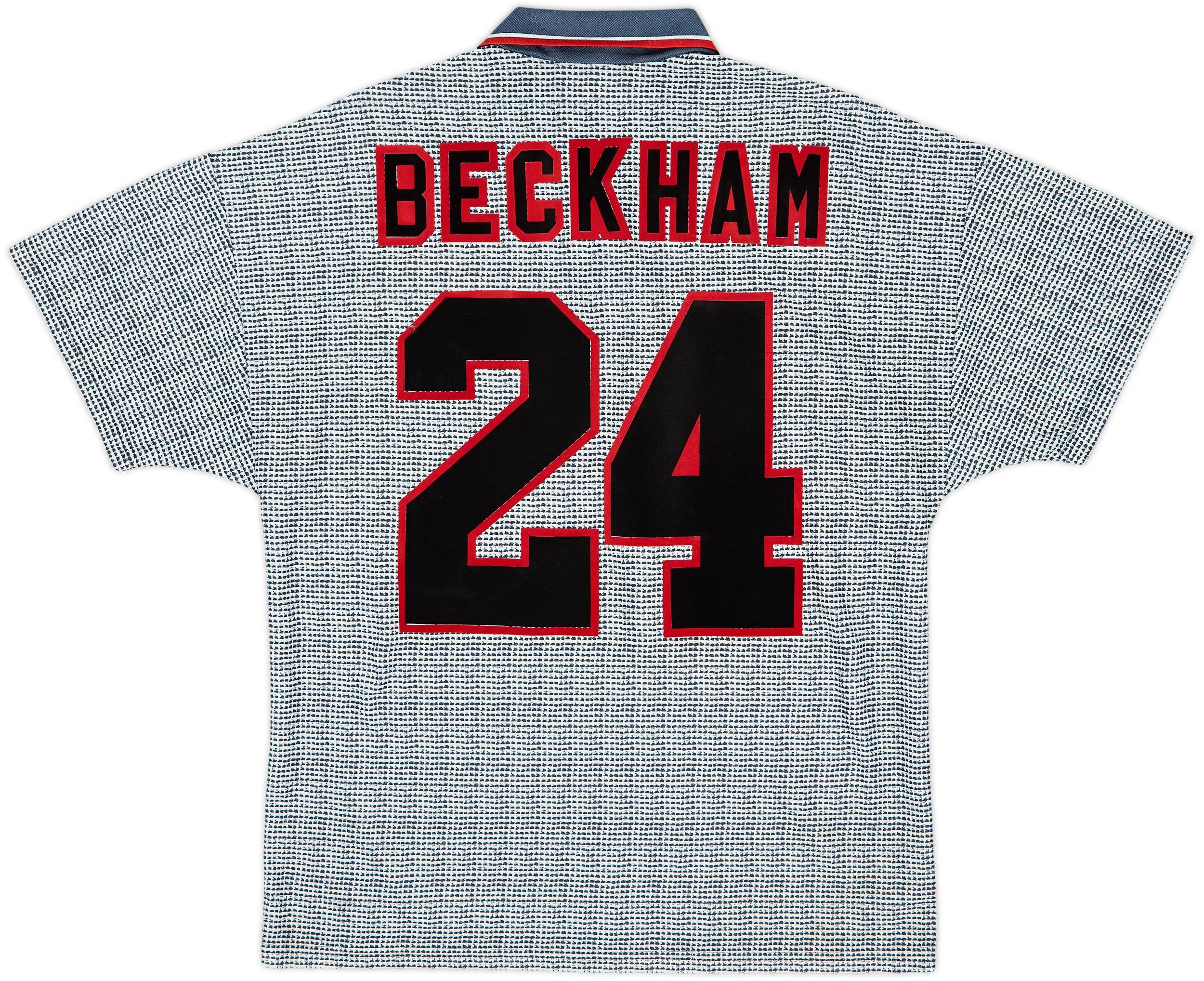 1995-96 Manchester United Away Shirt Beckham #24 (M)