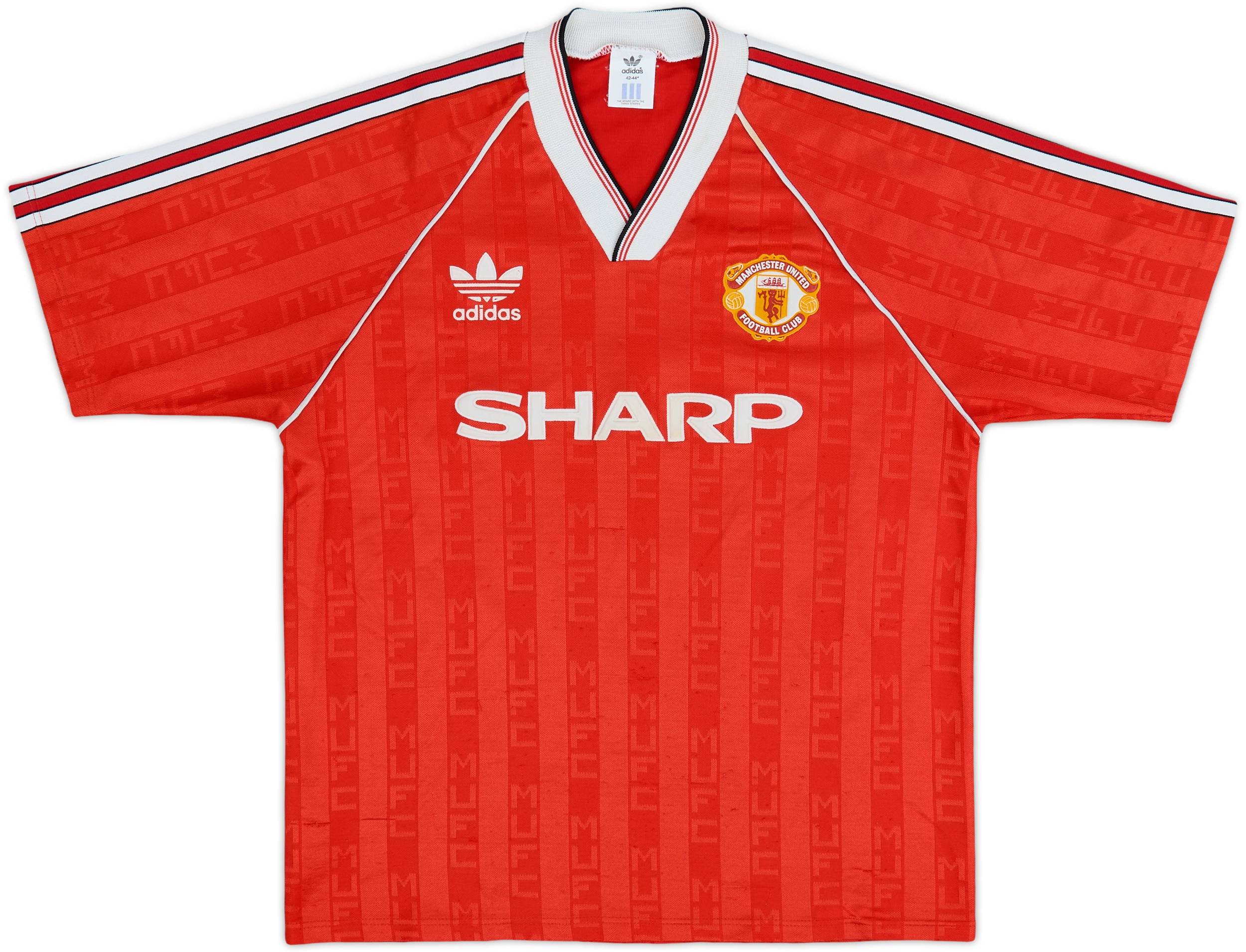 1988-90 Manchester United Home Shirt (L)