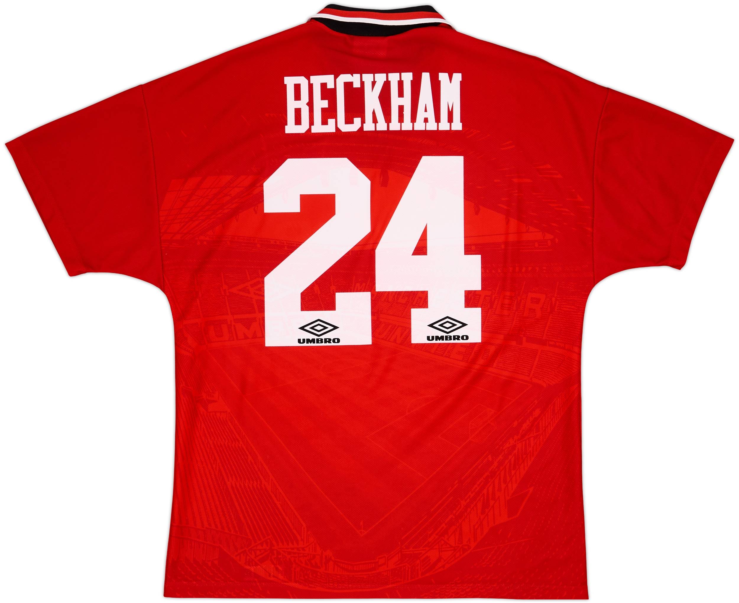 1994-96 Manchester United Home Shirt Beckham #24 (L)