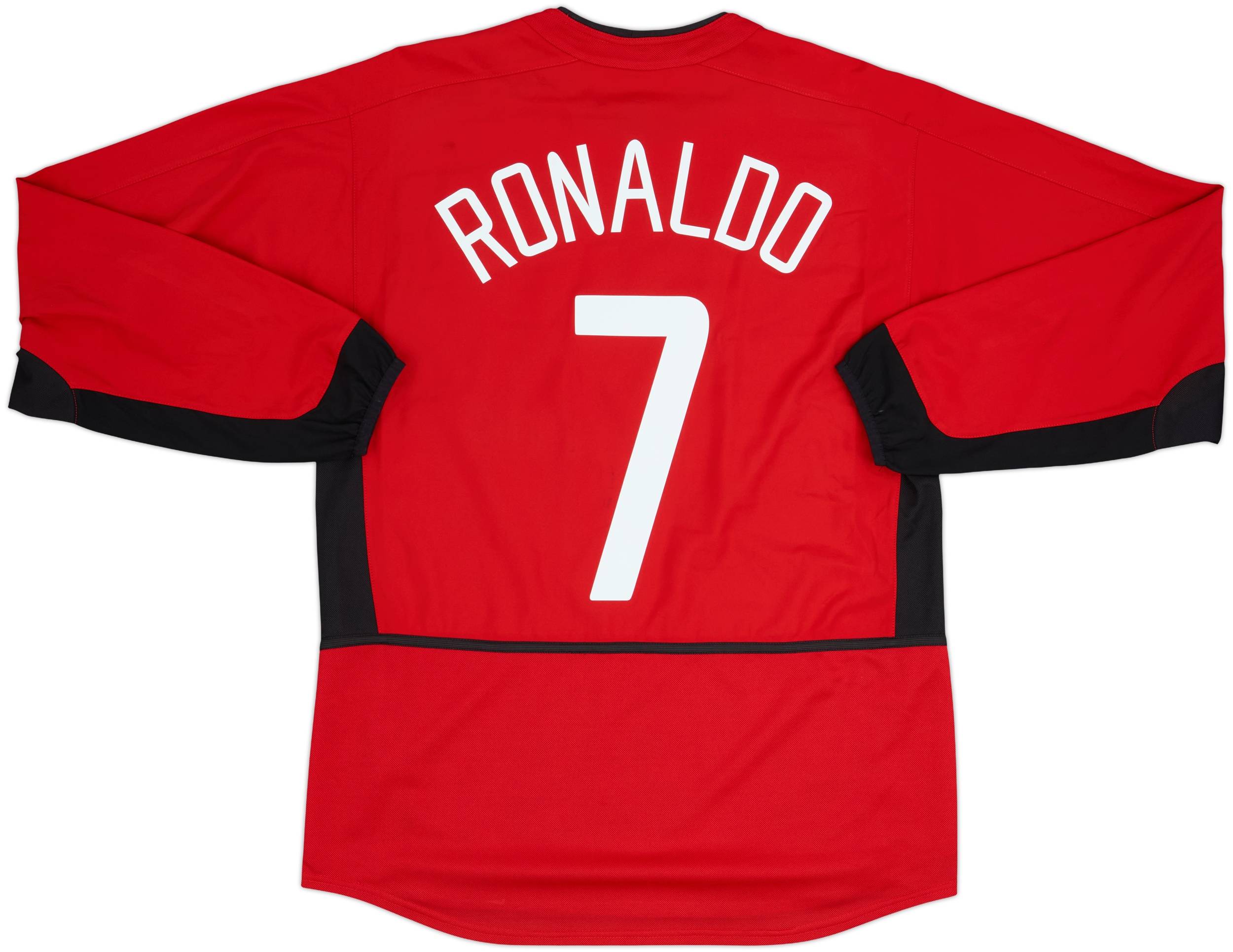 2002-04 Manchester United Home L/S Shirt Ronaldo #7 (M)