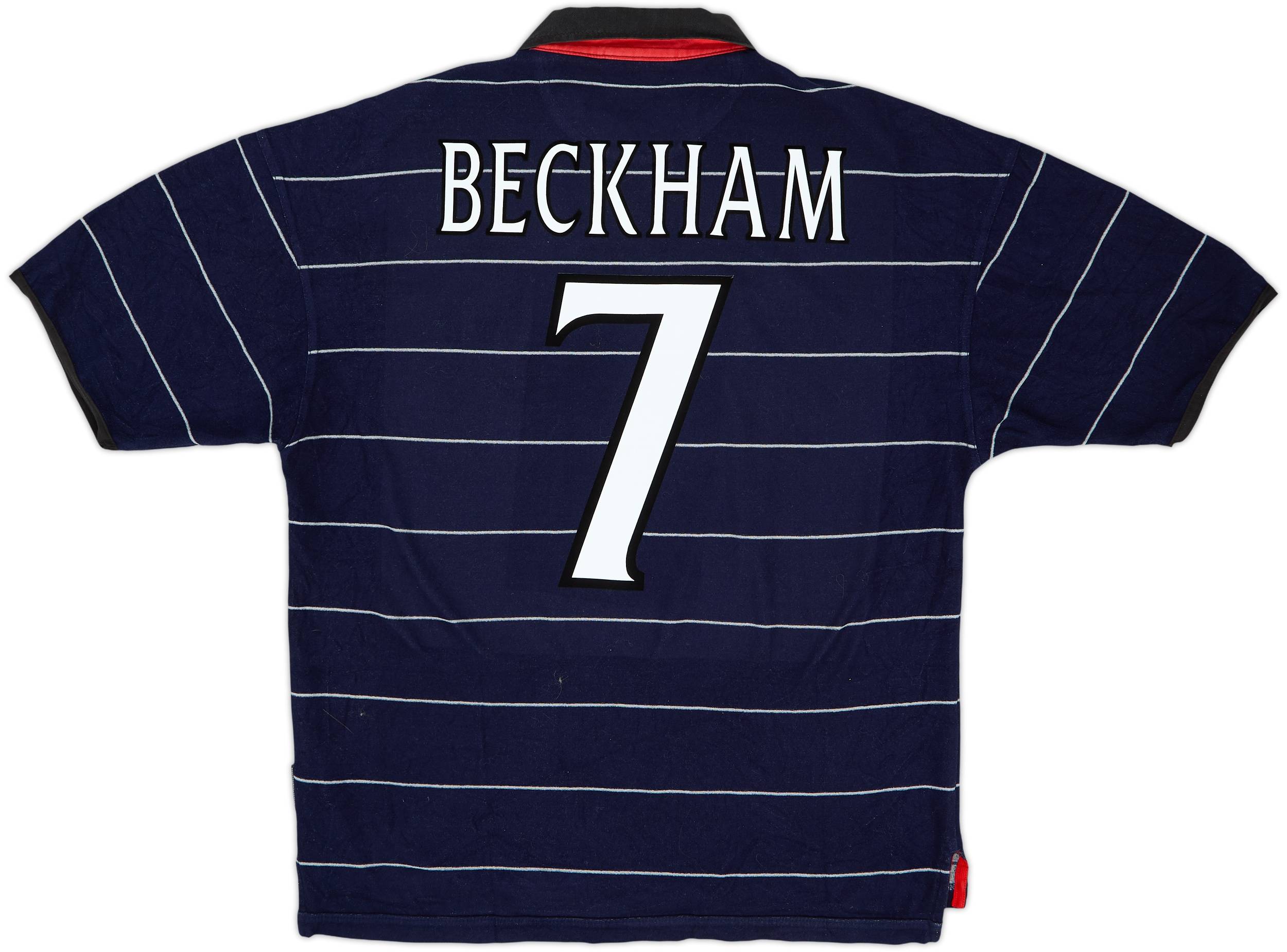 1999-00 Manchester United Away Shirt Beckham #7 (M)