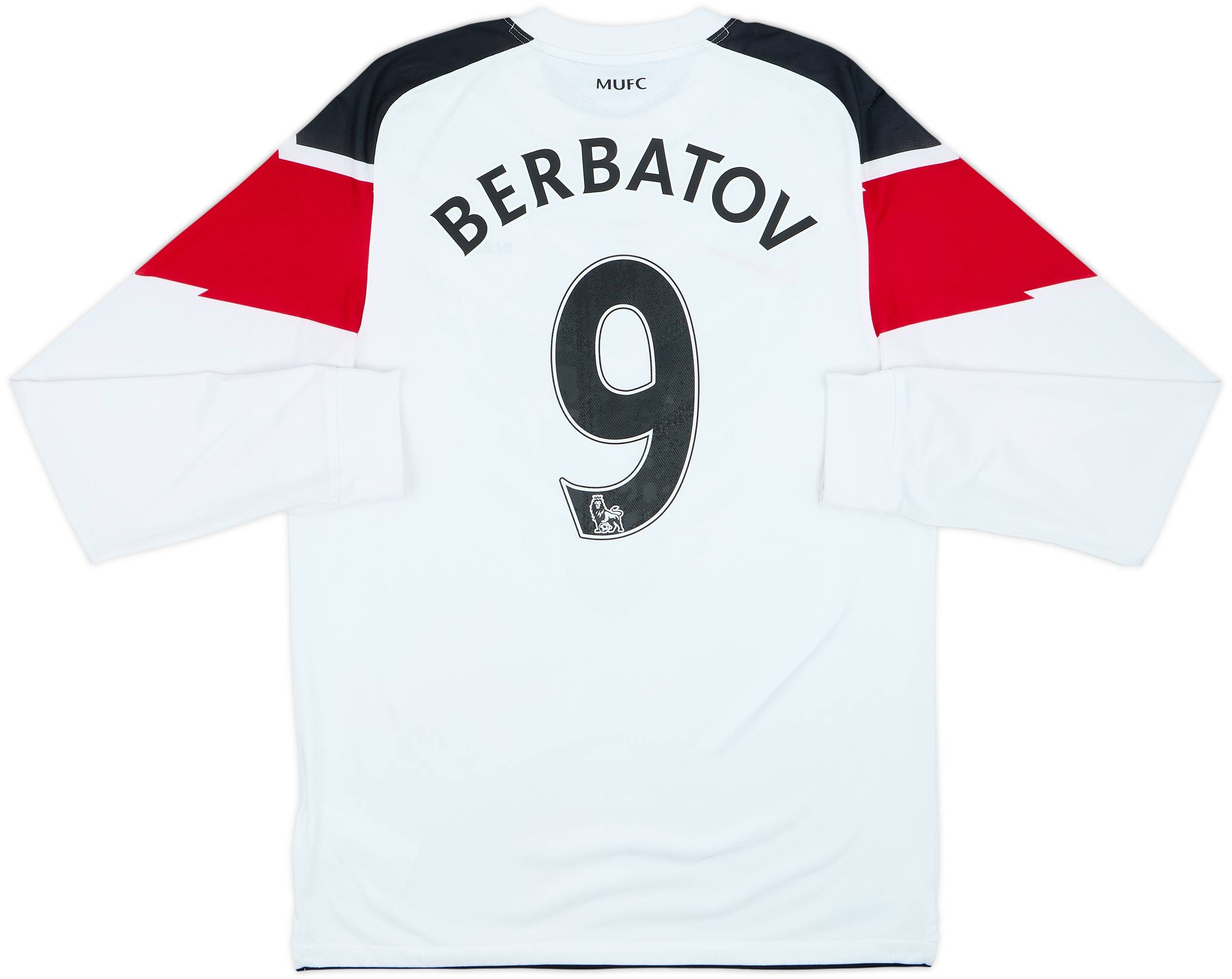 2010-12 Manchester United Away L/S Shirt Berbatov #9 (M)