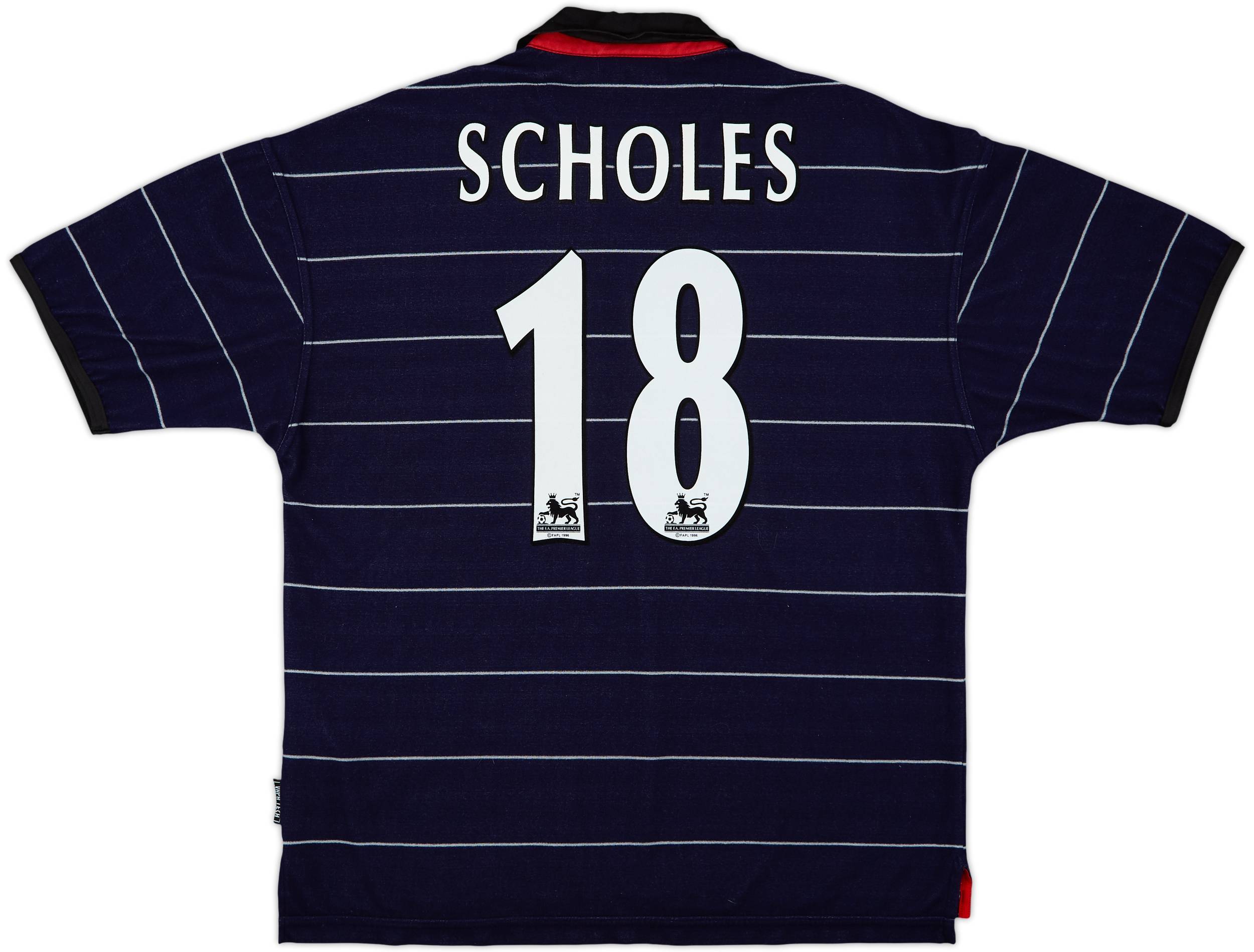 1999-00 Manchester United Away Shirt Scholes #18 (L)