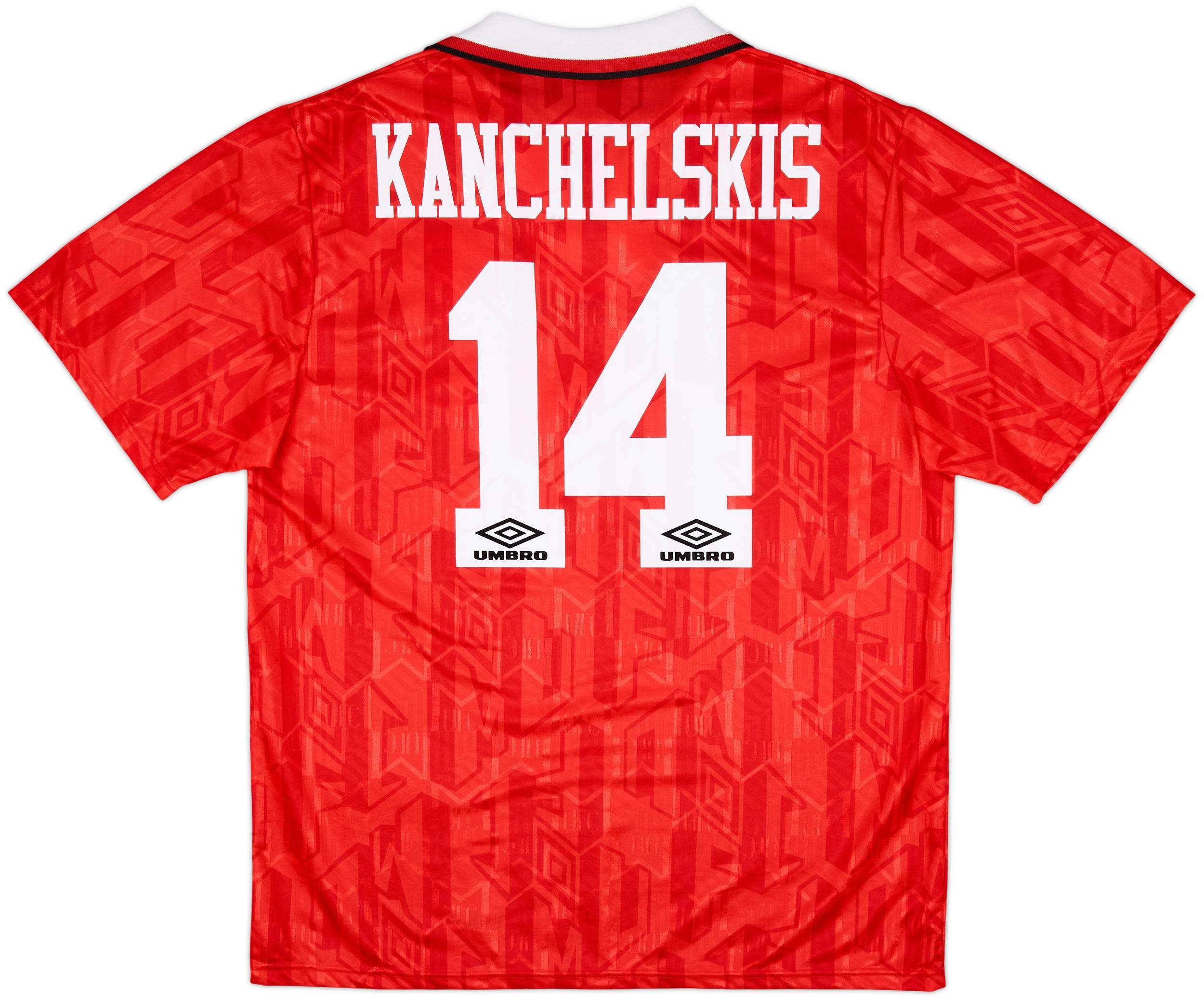 1992-94 Manchester United Home Shirt Kanchelskis #14 (XL)