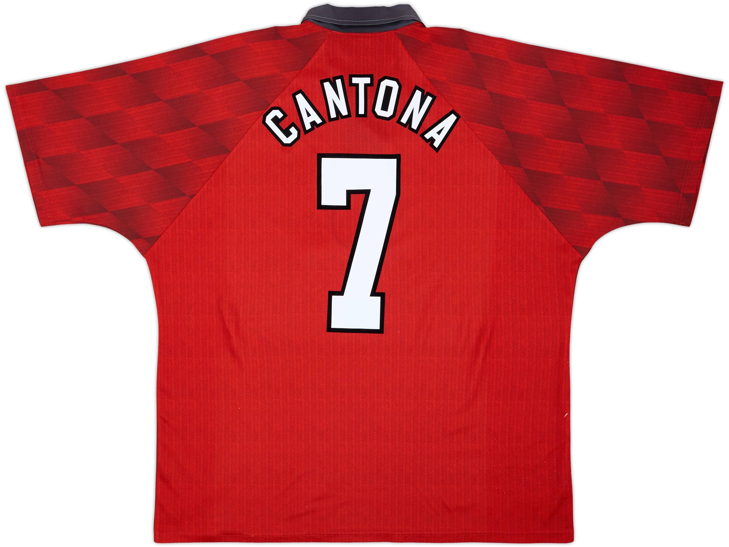 1996-98 Manchester United Home Shirt Cantona #7 (XL)
