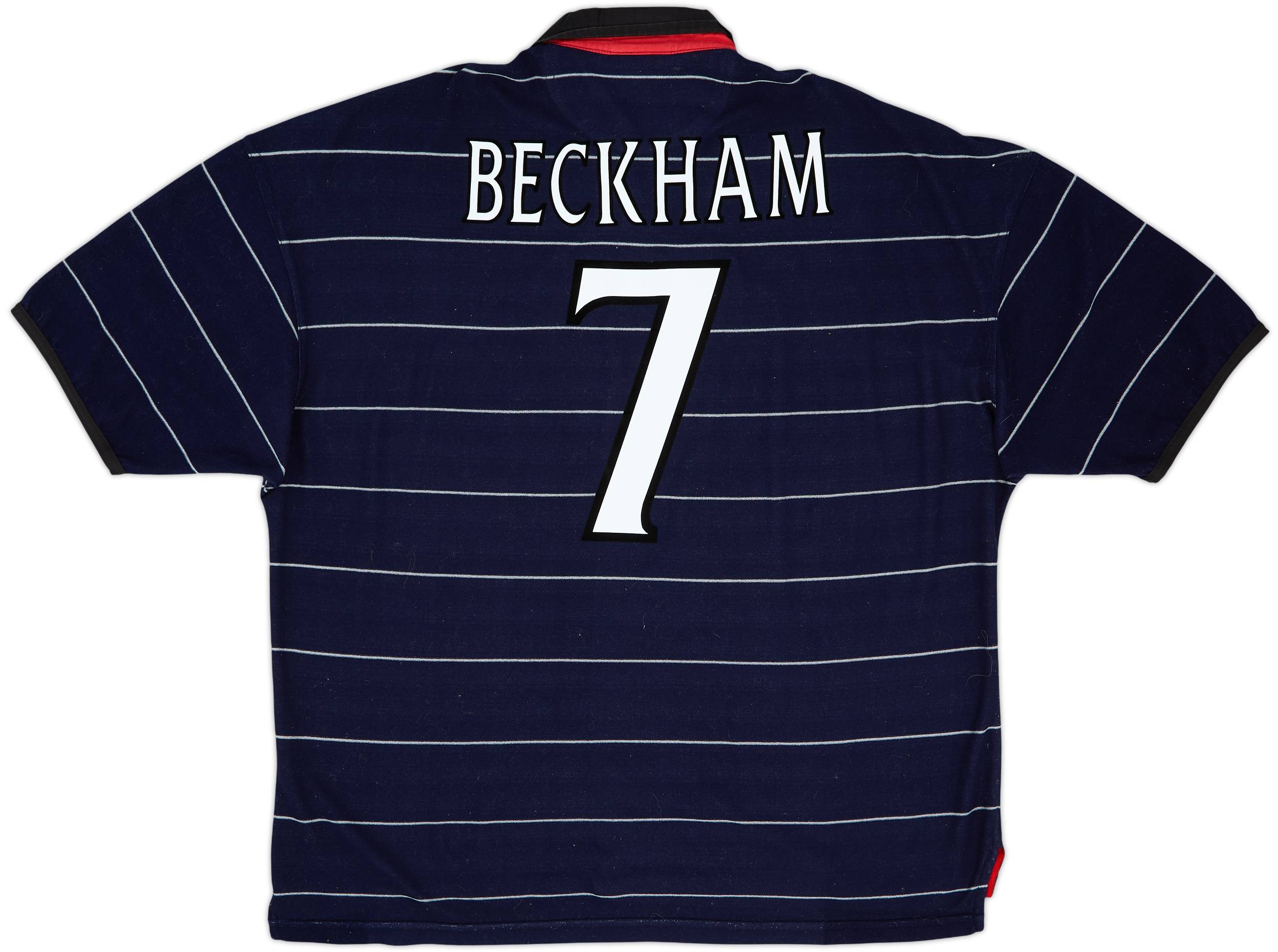1999-00 Manchester United Away Shirt Beckham #7 (XXL)