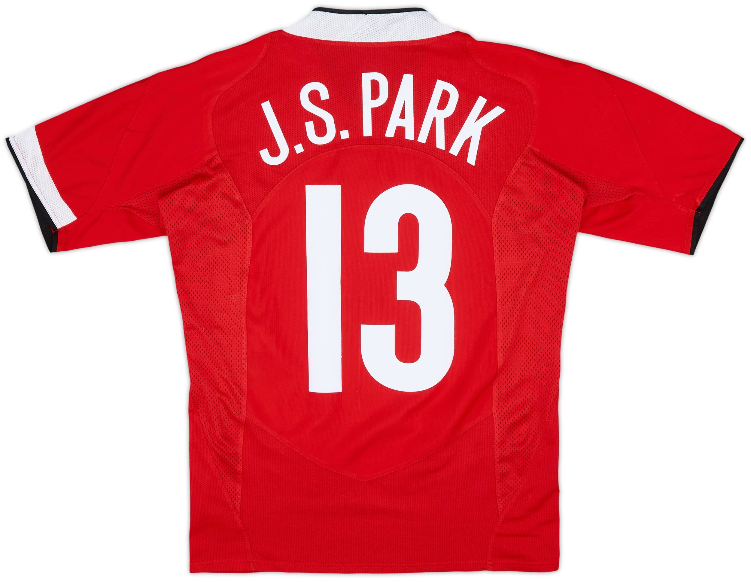 2004-06 Manchester United Home Shirt J.S.Park #13 (S)