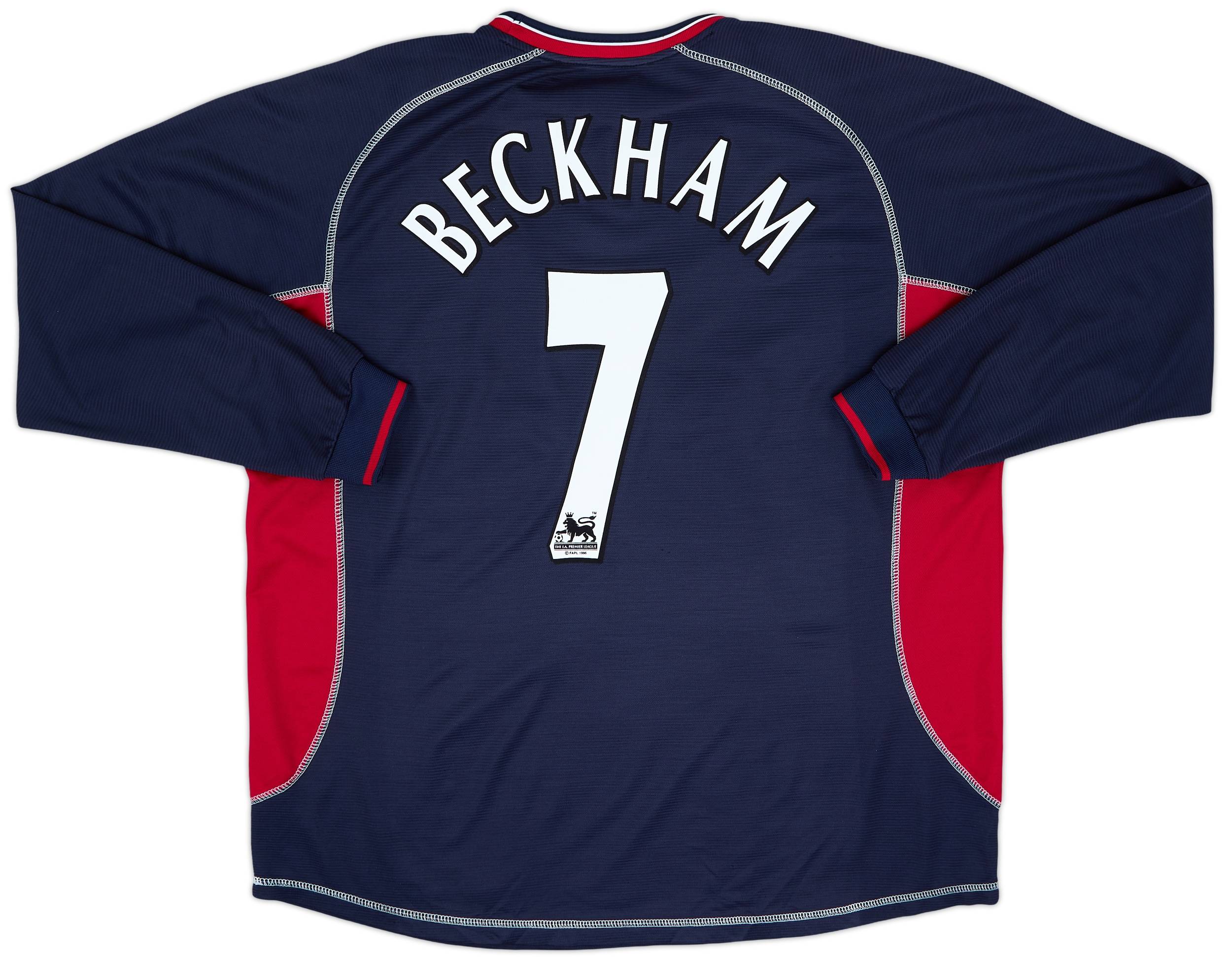 2000-01 Manchester United Third L/S Shirt Beckham #7 (XXL)
