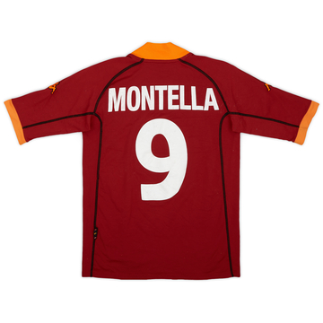2001-02 Roma Maillot Domicile Montella #9 - 5/10 - (S)