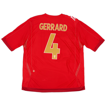2006-08 England Maillot extérieur Gerrard #4 - 9/10 - (XXL)