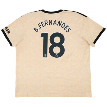 2019-20 Manchester United Maillot extérieur B.Fernandes #18 - 7/10 - (XXL)