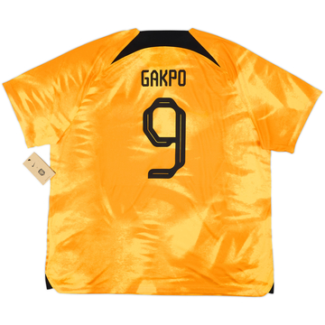 2022-23 Pays-Bas Maillot domicile Gakpo #9 (3XL)