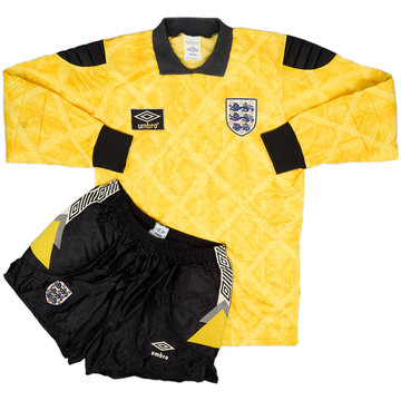 1990-92 England Maillot et Short GK - 8/10 - (S)