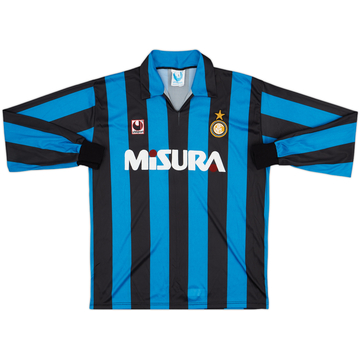 1990-91 Inter Milan Maillot Domicile ML - 7/10 - (L)