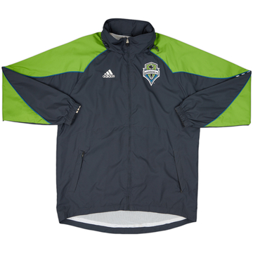 2009-10 Seattle Sounders adidas Veste de pluie à capuche - 8/10 - (L/XL)