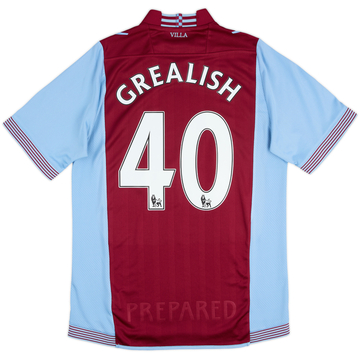 Maillot domicile Aston Villa 2013-14 Grealish #40 - 6/10 - (S)