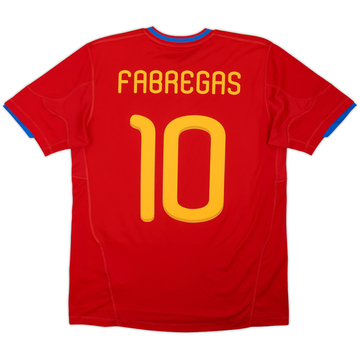 2009-10 Espagne Maillot domicile Fabregas #10 - 8/10 - (XL.Boys)