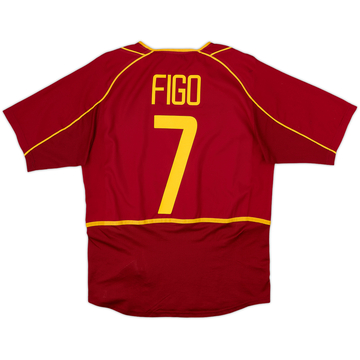2002-04 Portugal Maillot domicile Figo #7 - 8/10 - (S)