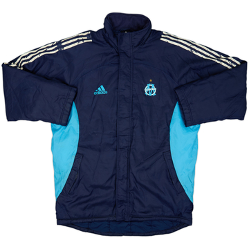 2002-03 Olympique Marseille adidas Doudoune de banc - 5/10 - (M/L)