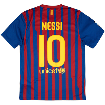 2011-12 Barcelona Maillot Domicile Messi #10 - 8/10 - (M)