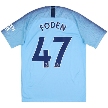 2018-19 Manchester City Maillot domicile Foden #47 - 6/10 - (M)