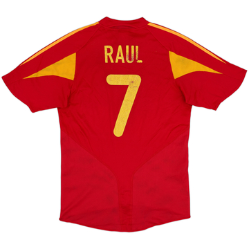 2004-06 Espagne Maillot Domicile Raul #7 - 5/10 - (S)