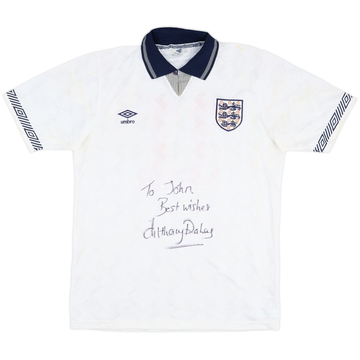 Maillot de match signé domicile England 1990-92 #11 (Daley)