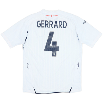 2007-09 England Maillot domicile Gerrard #4 - 6/10 - (L)