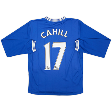 2009-10 Everton Domicile Maillot ML Cahill #17 - 8/10 - (XL Garçon)