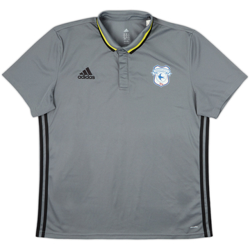 2016-17 Cardiff City adidas Polo - 9/10 - (XL)