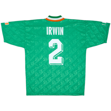 1994 Ireland Maillot Domicile Irwin #2 - 8/10 - (L)