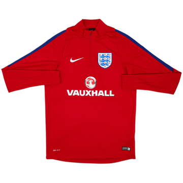 2016-17 England Nike Haut d'entraînement 1/4 Zip - 8/10 - (M)