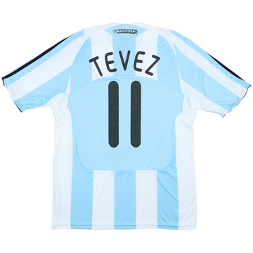 2007-09 Argentina Maillot Domicile Tevez #11 - 8/10 - (L)