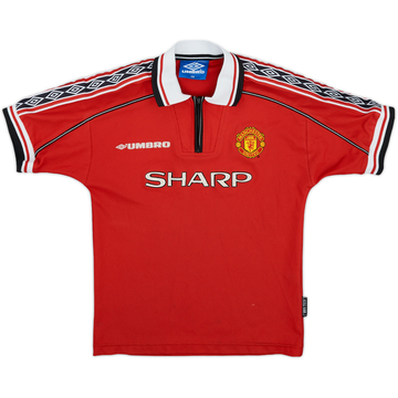 1998-00 Manchester United Maillot Domicile - 9/10 - (M.Boys)