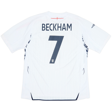 2007-09 England Maillot Domicile Beckham #7 - 5/10 - (XL)
