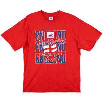1998 England World Cup 98 T-shirt en coton - 7/10 - (L)