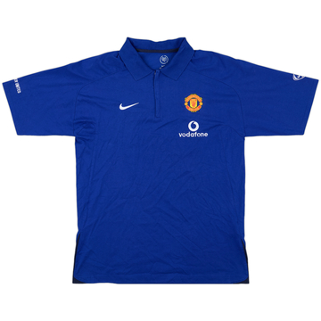2005-06 Manchester United Nike Polo 1/4 Zip - 8/10 - (L)