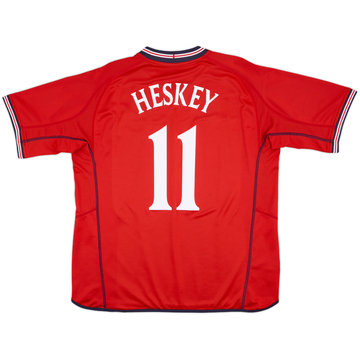 2002-04 Angleterre Maillot extérieur Heskey #11 - 10/10 - (XL)