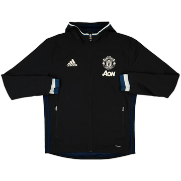 2016-17 Manchester United adidas Veste de survêtement à capuche - 8/10 - (M)