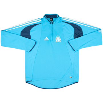 2004-06 Olympique Marseille adidas Sweat-shirt 1/4 Zip - 8/10 - (L)