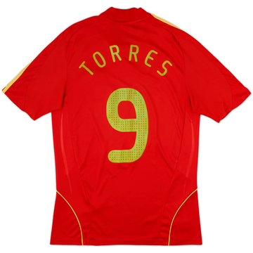 2007-09 Spain Maillot domicile Torres #9 - 5/10 - (M)