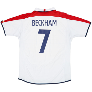 2003-05 England Maillot domicile Beckham #7 - 6/10 - (XL)
