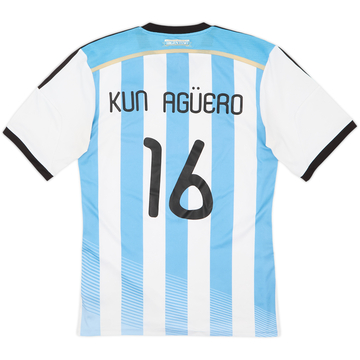 2013-15 Argentina Maillot domicile Kun Aguero #16 - 6/10 - (M)